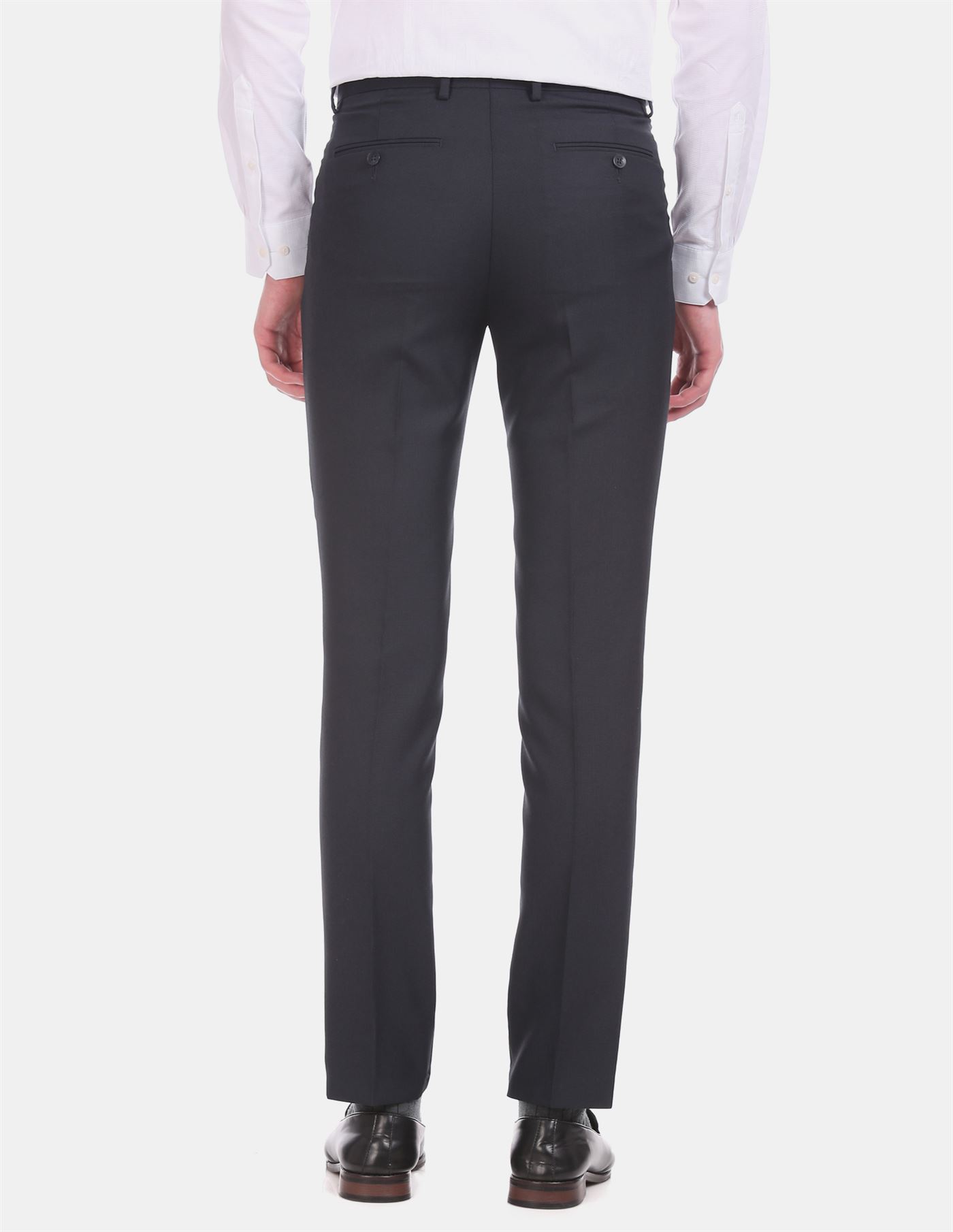 Arrow Men Formal Wear Navy Blue Trouser